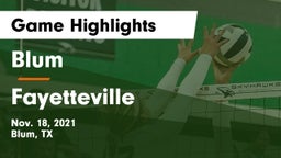 Blum  vs Fayetteville  Game Highlights - Nov. 18, 2021