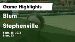 Blum  vs Stephenville  Game Highlights - Sept. 20, 2022