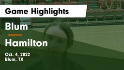 Blum  vs Hamilton  Game Highlights - Oct. 4, 2022