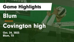 Blum  vs Covington high Game Highlights - Oct. 24, 2023