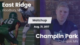 Matchup: East Ridge High vs. Champlin Park  2017