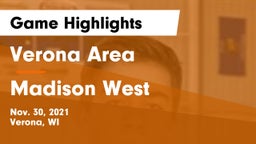 Verona Area  vs Madison West  Game Highlights - Nov. 30, 2021