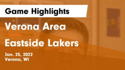 Verona Area  vs Eastside Lakers Game Highlights - Jan. 25, 2022