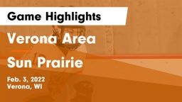 Verona Area  vs Sun Prairie Game Highlights - Feb. 3, 2022