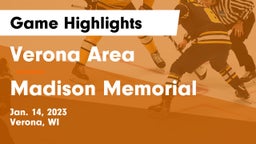 Verona Area  vs Madison Memorial  Game Highlights - Jan. 14, 2023