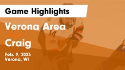 Verona Area  vs Craig  Game Highlights - Feb. 9, 2023