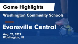 Washington Community Schools vs Evansville Central  Game Highlights - Aug. 23, 2021