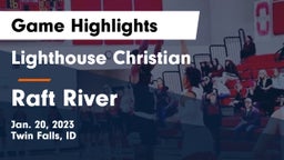 Lighthouse Christian  vs Raft River  Game Highlights - Jan. 20, 2023