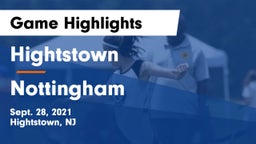 Hightstown  vs Nottingham Game Highlights - Sept. 28, 2021