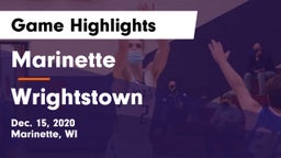 Marinette  vs Wrightstown  Game Highlights - Dec. 15, 2020