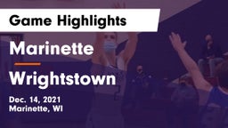 Marinette  vs Wrightstown  Game Highlights - Dec. 14, 2021