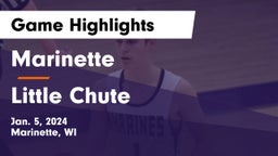 Marinette  vs Little Chute  Game Highlights - Jan. 5, 2024