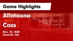 Allatoona  vs Cass  Game Highlights - Nov. 23, 2020