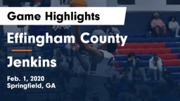Effingham County  vs Jenkins  Game Highlights - Feb. 1, 2020