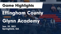 Effingham County  vs Glynn Academy  Game Highlights - Jan. 29, 2021