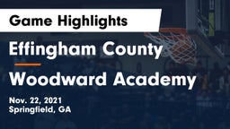 Effingham County  vs Woodward Academy Game Highlights - Nov. 22, 2021