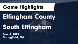 Effingham County  vs South Effingham  Game Highlights - Jan. 6, 2023