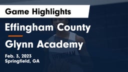 Effingham County  vs Glynn Academy  Game Highlights - Feb. 3, 2023
