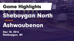 Sheboygan North  vs Ashwaubenon  Game Highlights - Dec 10, 2016