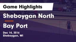 Sheboygan North  vs Bay Port  Game Highlights - Dec 14, 2016