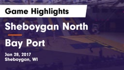 Sheboygan North  vs Bay Port  Game Highlights - Jan 28, 2017
