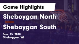Sheboygan North  vs Sheboygan South  Game Highlights - Jan. 13, 2018