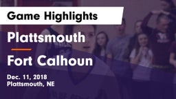 Plattsmouth  vs Fort Calhoun  Game Highlights - Dec. 11, 2018