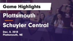 Plattsmouth  vs Schuyler Central  Game Highlights - Dec. 8, 2018