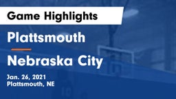 Plattsmouth  vs Nebraska City  Game Highlights - Jan. 26, 2021