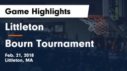 Littleton  vs Bourn Tournament Game Highlights - Feb. 21, 2018