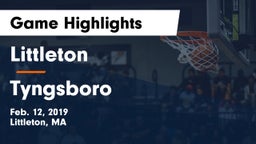 Littleton  vs Tyngsboro  Game Highlights - Feb. 12, 2019