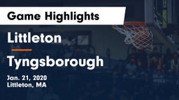 Littleton  vs Tyngsborough  Game Highlights - Jan. 21, 2020