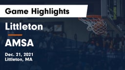 Littleton  vs AMSA Game Highlights - Dec. 21, 2021