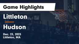 Littleton  vs Hudson  Game Highlights - Dec. 23, 2023