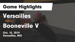 Versailles  vs Booneville V Game Highlights - Oct. 15, 2019