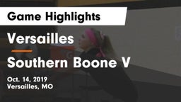 Versailles  vs Southern Boone V Game Highlights - Oct. 14, 2019