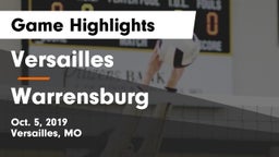 Versailles  vs Warrensburg  Game Highlights - Oct. 5, 2019