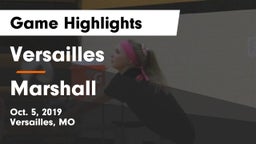 Versailles  vs Marshall  Game Highlights - Oct. 5, 2019