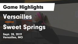 Versailles  vs Sweet Springs Game Highlights - Sept. 28, 2019