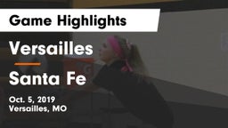 Versailles  vs Santa Fe Game Highlights - Oct. 5, 2019
