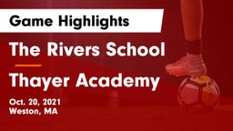 The Rivers School vs Thayer Academy  Game Highlights - Oct. 20, 2021