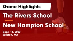 The Rivers School vs New Hampton School  Game Highlights - Sept. 14, 2022