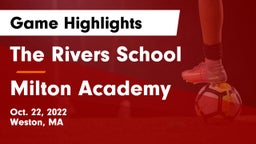 The Rivers School vs Milton Academy Game Highlights - Oct. 22, 2022