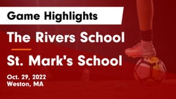 The Rivers School vs St. Mark's School Game Highlights - Oct. 29, 2022