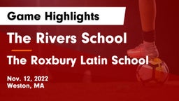 The Rivers School vs The Roxbury Latin School Game Highlights - Nov. 12, 2022