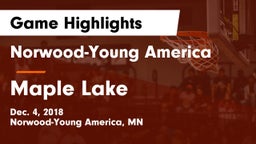 Norwood-Young America  vs Maple Lake  Game Highlights - Dec. 4, 2018