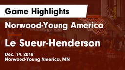 Norwood-Young America  vs Le Sueur-Henderson  Game Highlights - Dec. 14, 2018