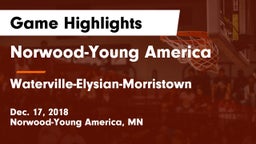Norwood-Young America  vs Waterville-Elysian-Morristown  Game Highlights - Dec. 17, 2018