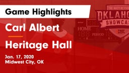 Carl Albert   vs Heritage Hall  Game Highlights - Jan. 17, 2020