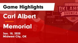 Carl Albert   vs Memorial  Game Highlights - Jan. 18, 2020
